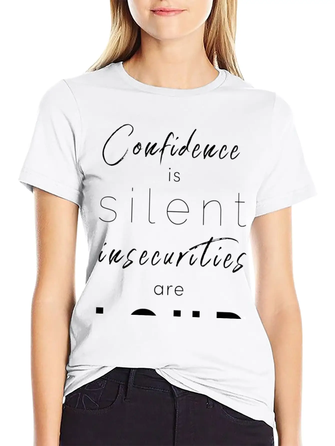 Confidence Is Silent Mindfulness Spiritual Unisex Casual T-Shirt – Clean Design For Daily Comfort