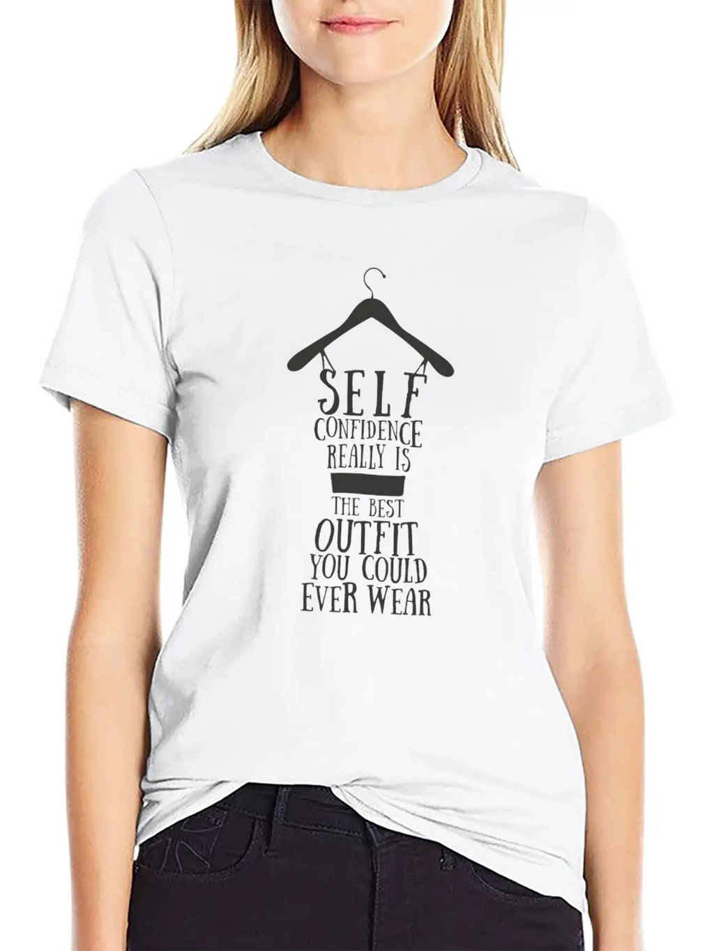 Confidence - Self Confidence Really Is The Best Ou Unisex Casual T-Shirt – Clean Design For Daily Comfort