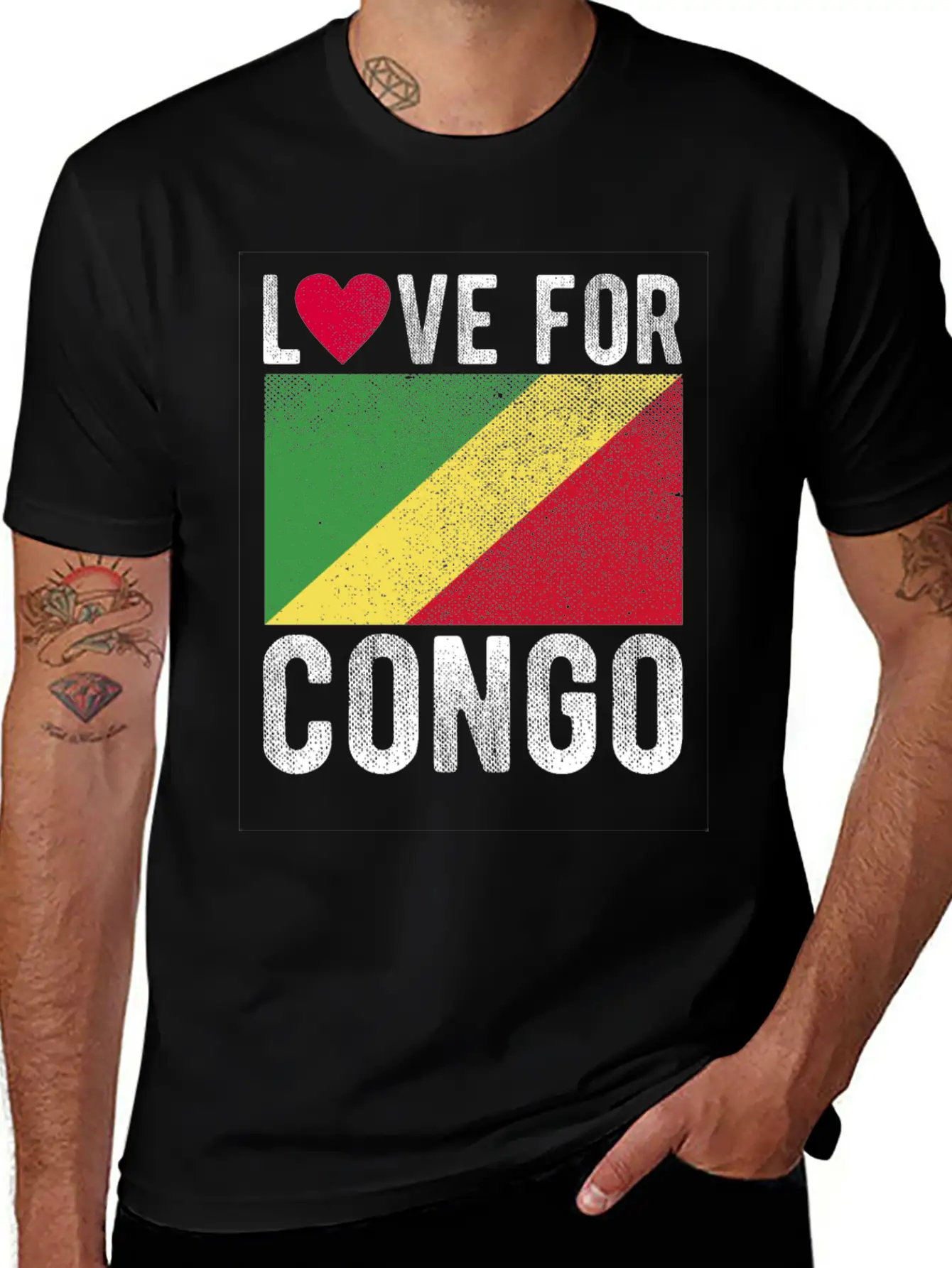 Congo Flag Souvenir Classic Cotton Tee – Unisex Comfort For Any Season