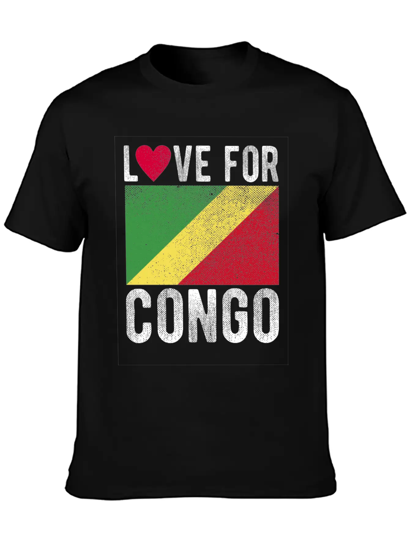 Congo Flag Souvenir Classic Cotton Tee – Unisex Comfort For Any Season
