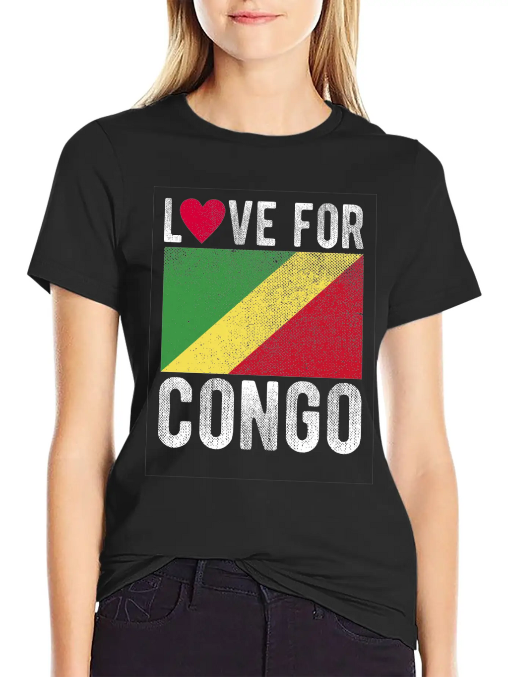 Congo Flag Souvenir Classic Cotton Tee – Unisex Comfort For Any Season
