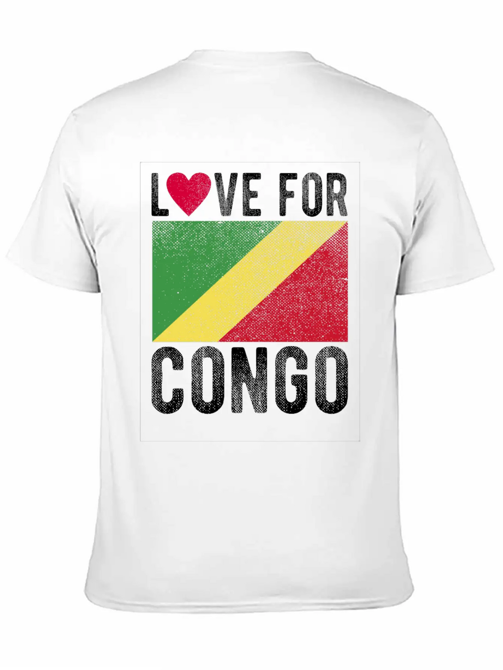 Congo Flag Souvenir Classic Cotton Tee – Unisex Comfort For Any Season