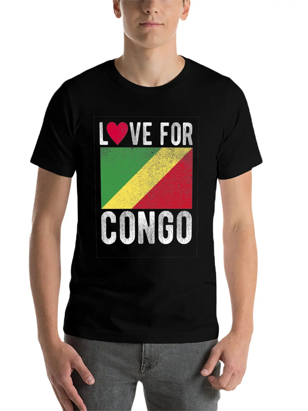 Congo Flag Souvenir Classic Cotton Tee – Unisex Comfort For Any Season