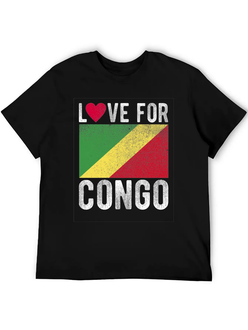 Congo Flag Souvenir Classic Cotton Tee – Unisex Comfort For Any Season