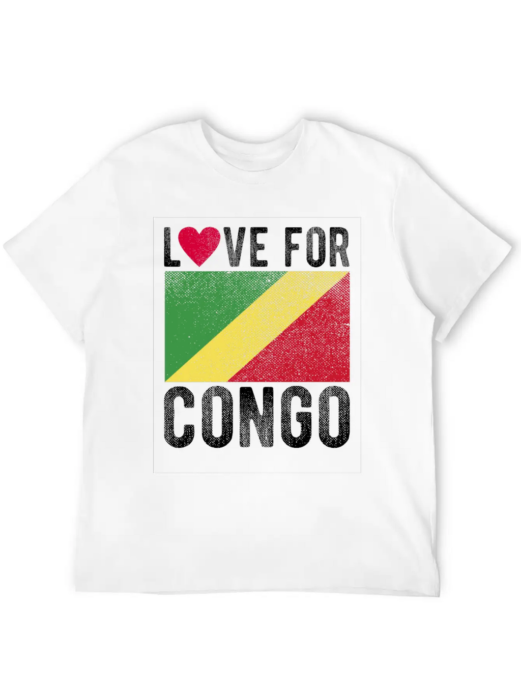Congo Flag Souvenir Classic Cotton Tee – Unisex Comfort For Any Season