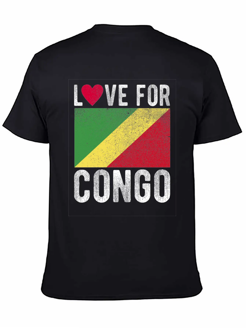 Congo Flag Souvenir Classic Cotton Tee – Unisex Comfort For Any Season