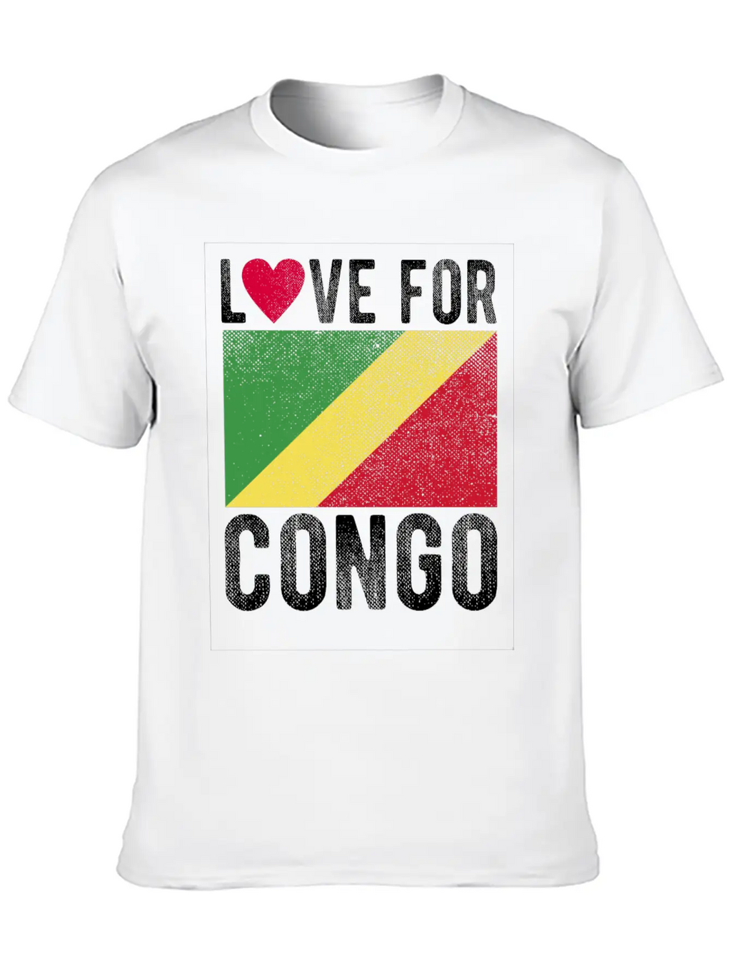 Congo Flag Souvenir Classic Cotton Tee – Unisex Comfort For Any Season