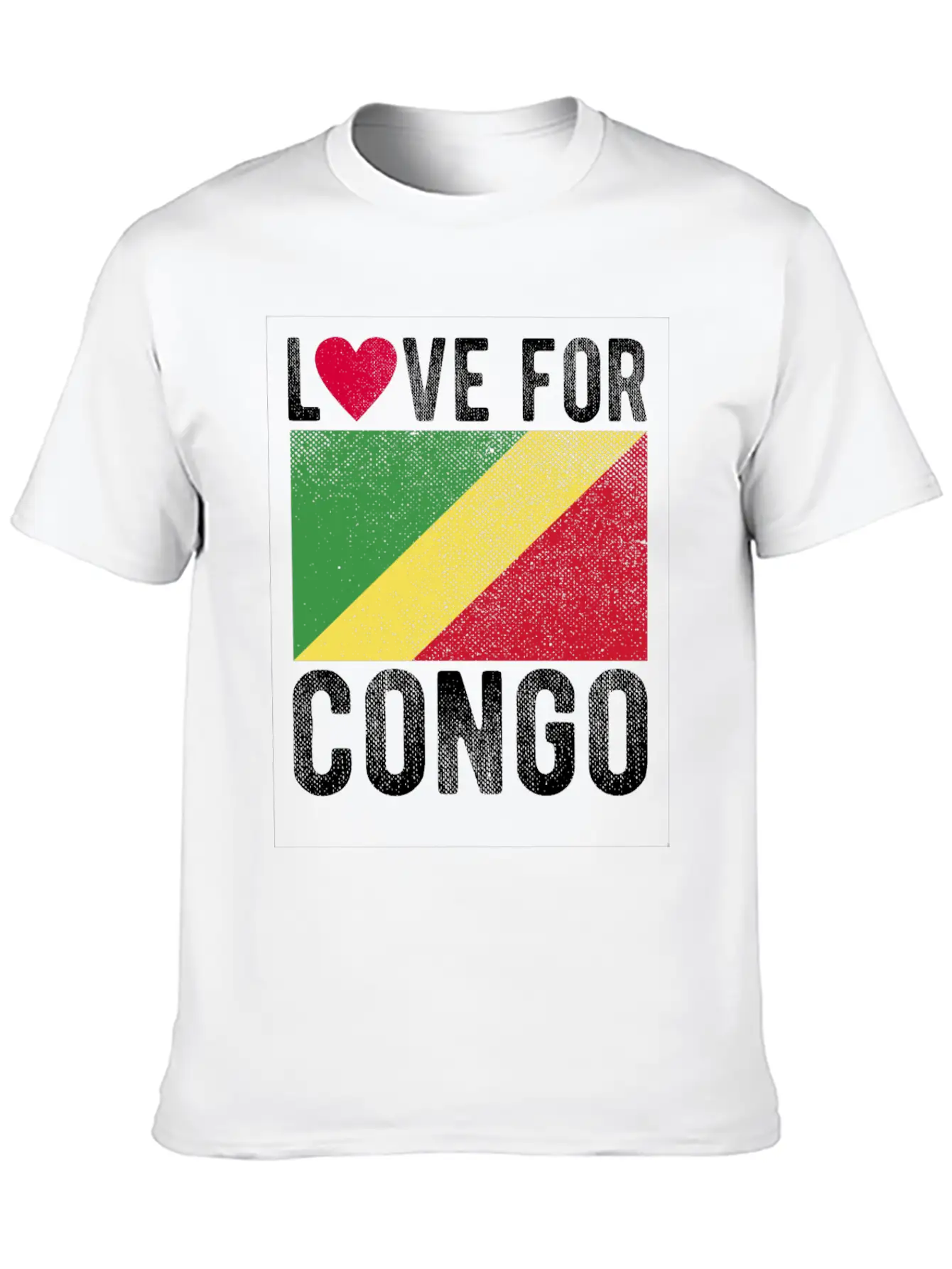 Congo Flag Souvenir Classic Cotton Tee – Unisex Comfort For Any Season