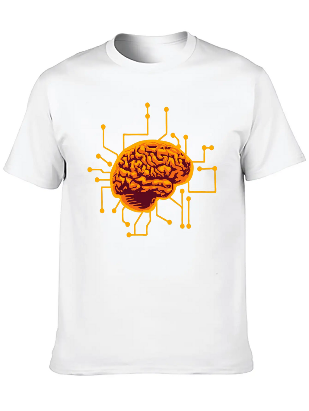 Connecting Thinking Brain Power Plug Electronicall Timeless Short Sleeve Tee – Comfy And Minimalist Design