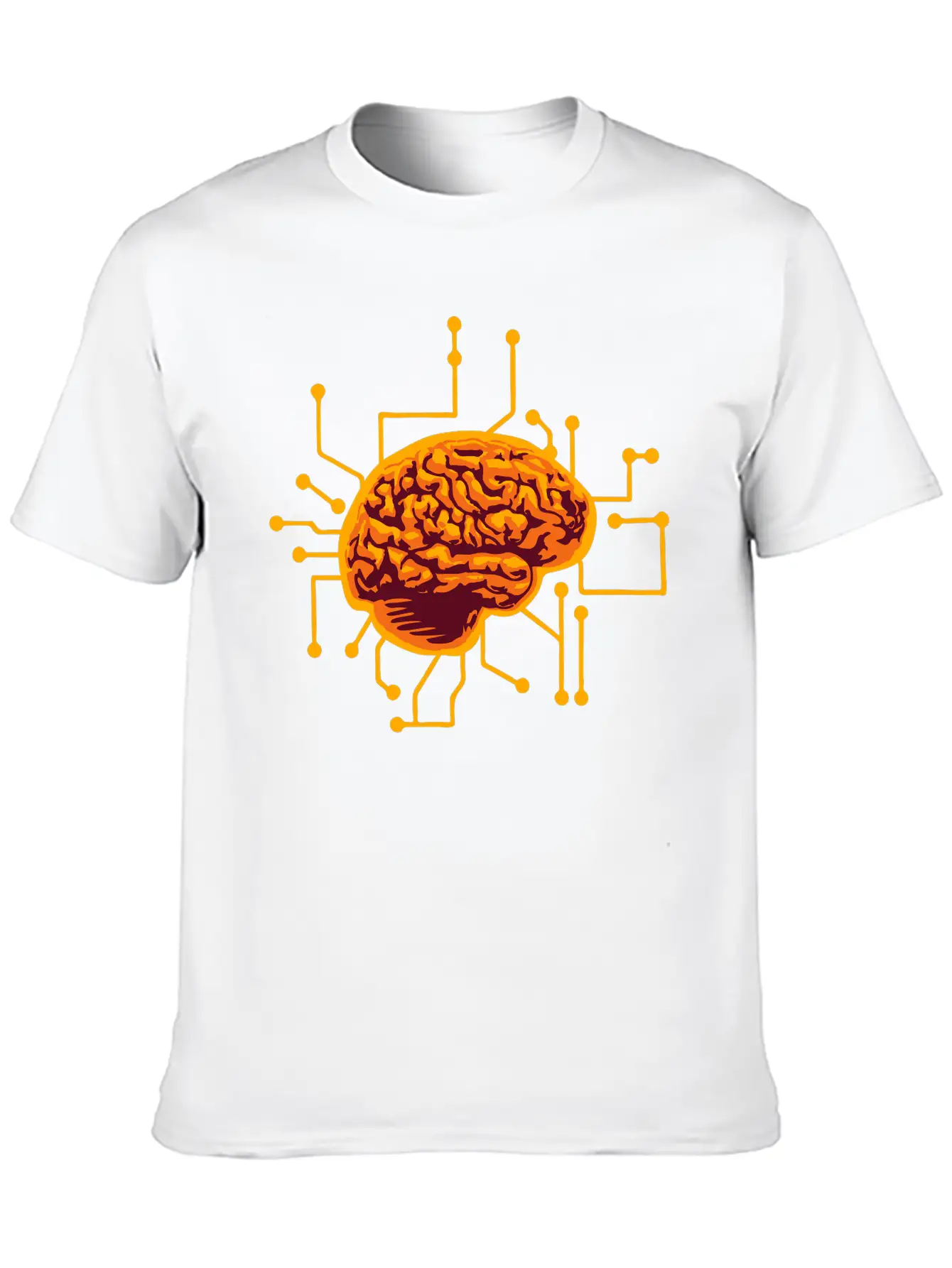 Connecting Thinking Brain Power Plug Electronicall Timeless Short Sleeve Tee – Comfy And Minimalist Design