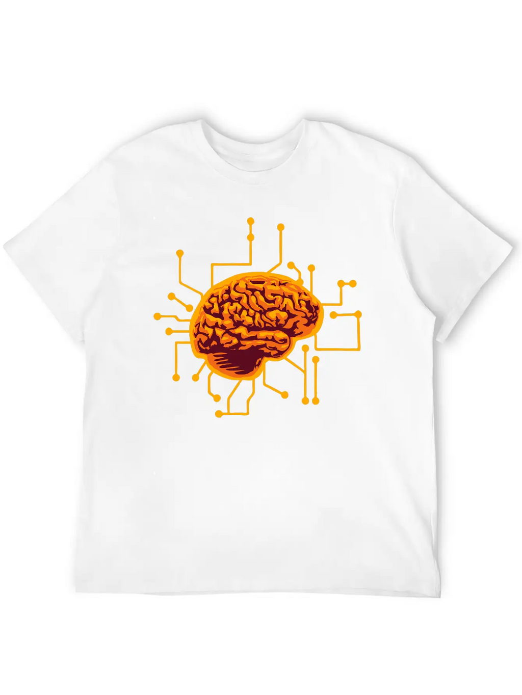 Connecting Thinking Brain Power Plug Electronicall Timeless Short Sleeve Tee – Comfy And Minimalist Design