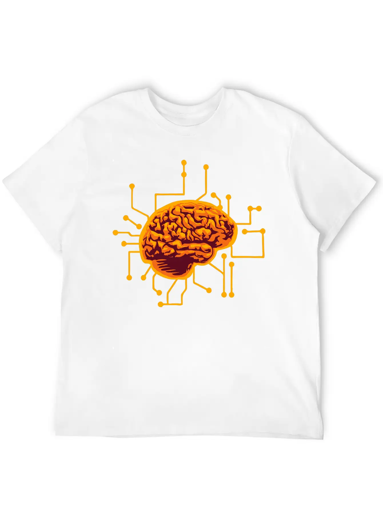 Connecting Thinking Brain Power Plug Electronicall Timeless Short Sleeve Tee – Comfy And Minimalist Design