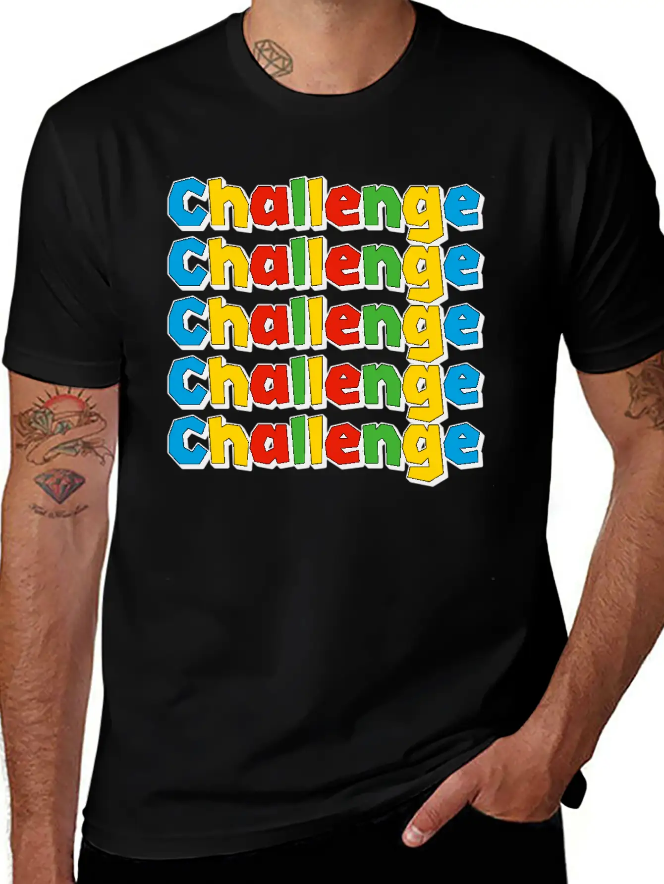 Conquer The Challenge – Motivational Design Timeless Short Sleeve Tee – Comfy And Minimalist Design