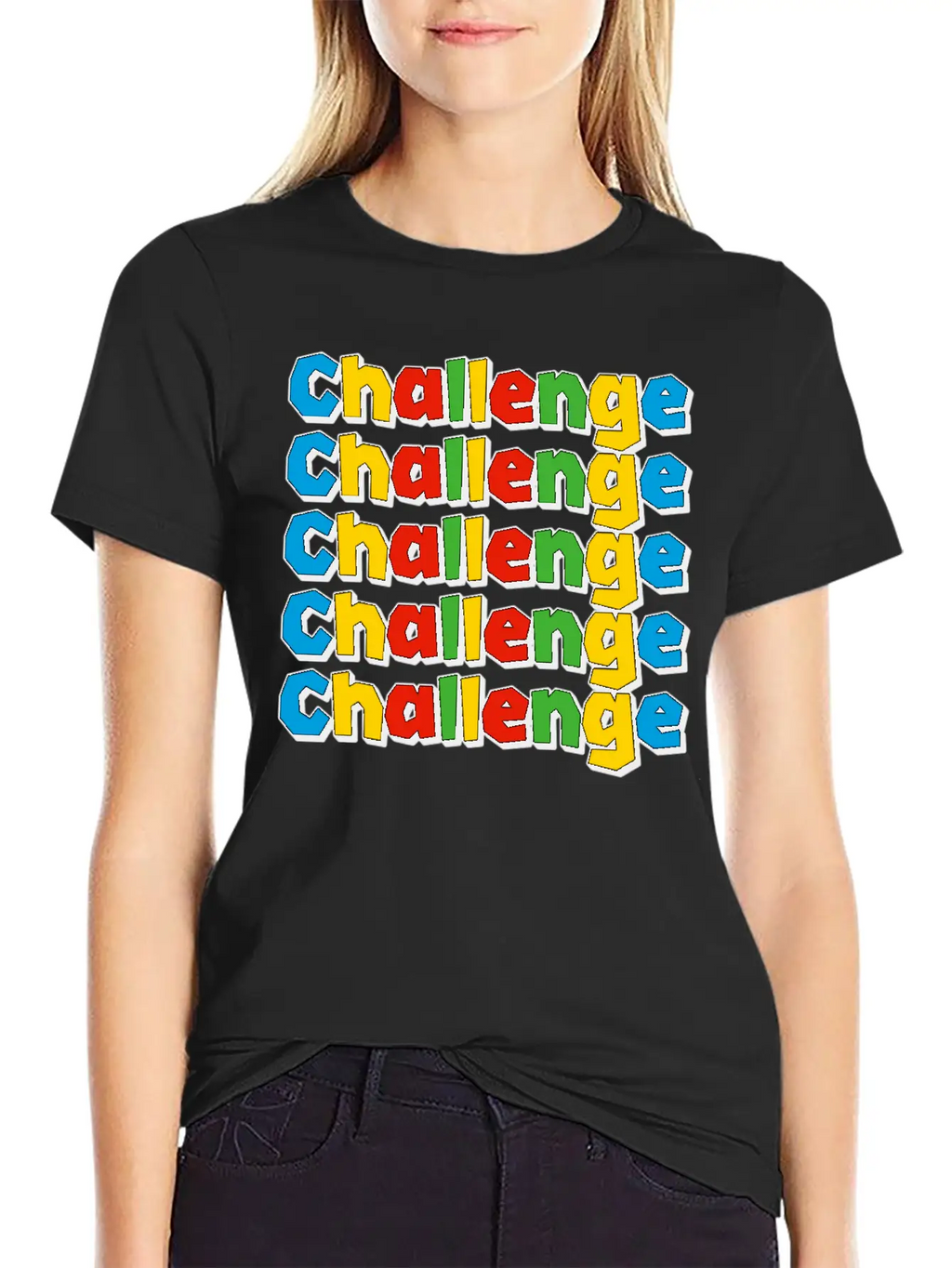 Conquer The Challenge – Motivational Design Timeless Short Sleeve Tee – Comfy And Minimalist Design