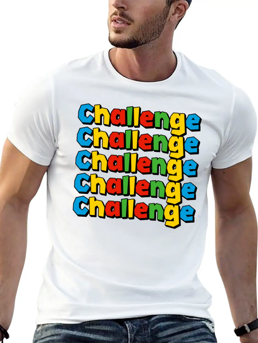 Conquer The Challenge – Motivational Design Timeless Short Sleeve Tee – Comfy And Minimalist Design