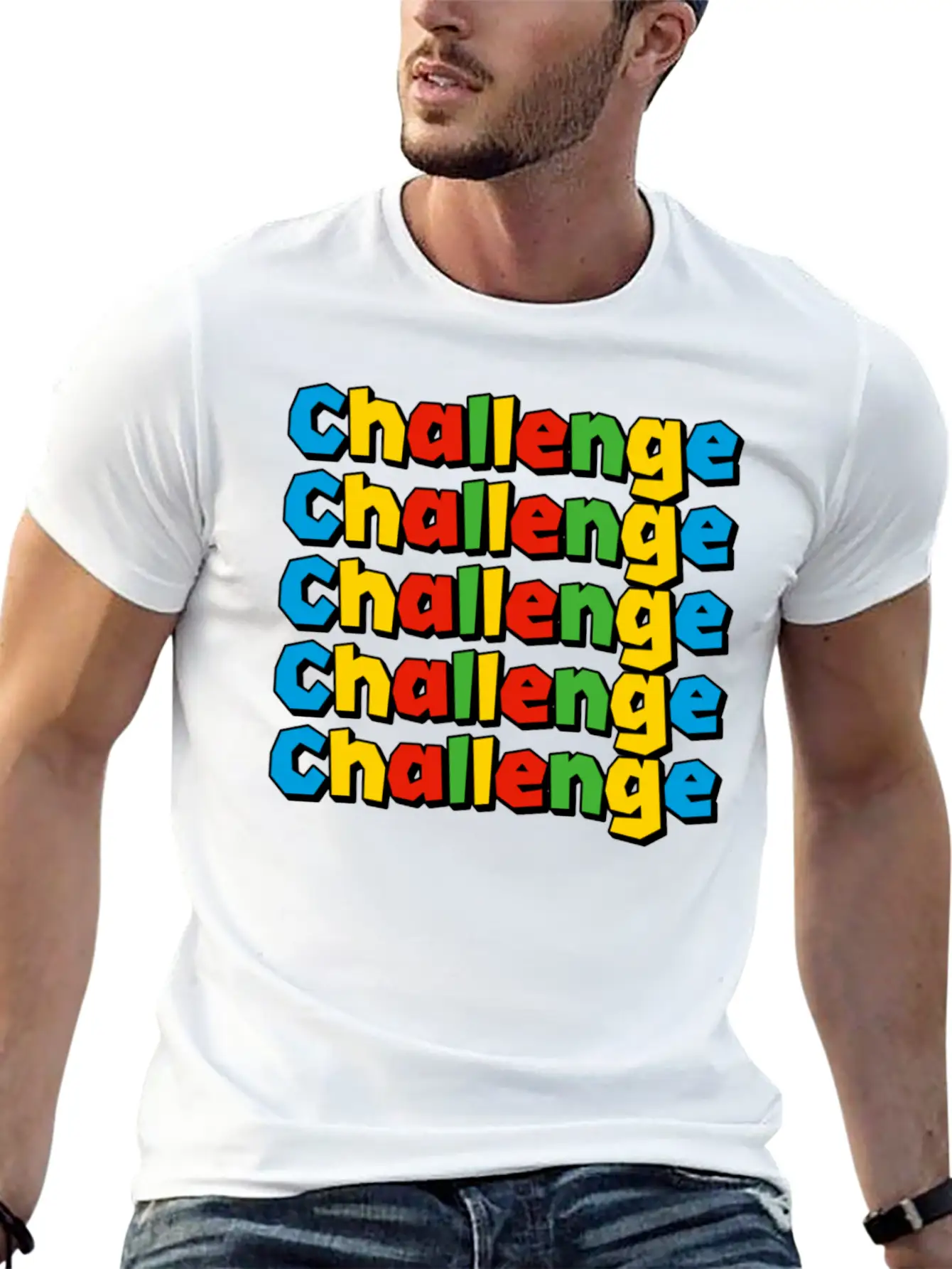 Conquer The Challenge – Motivational Design Timeless Short Sleeve Tee – Comfy And Minimalist Design