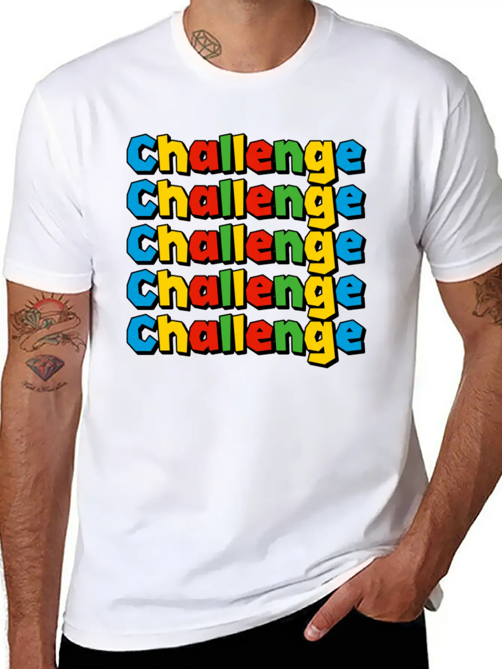 Conquer The Challenge – Motivational Design Timeless Short Sleeve Tee – Comfy And Minimalist Design