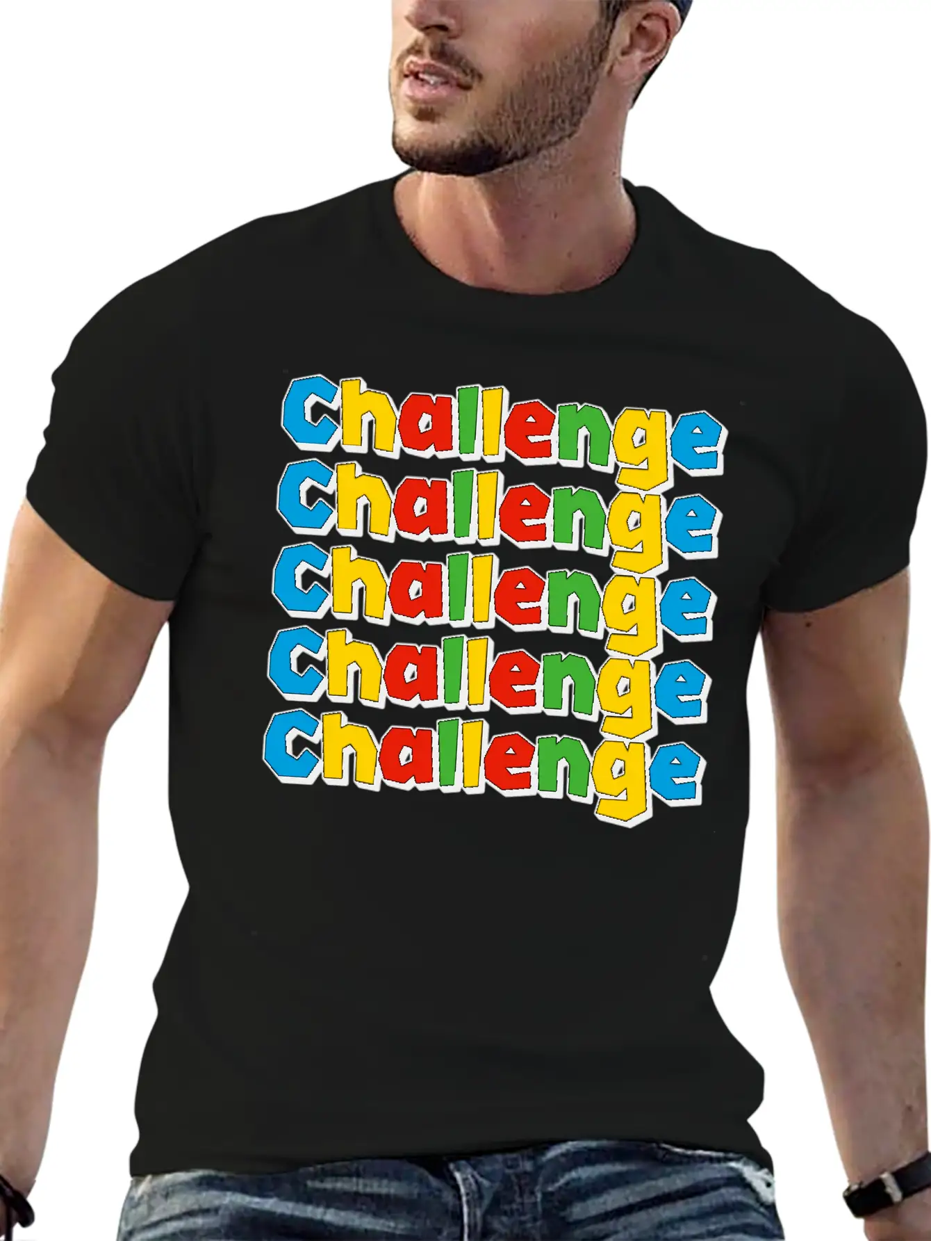 Conquer The Challenge – Motivational Design Timeless Short Sleeve Tee – Comfy And Minimalist Design