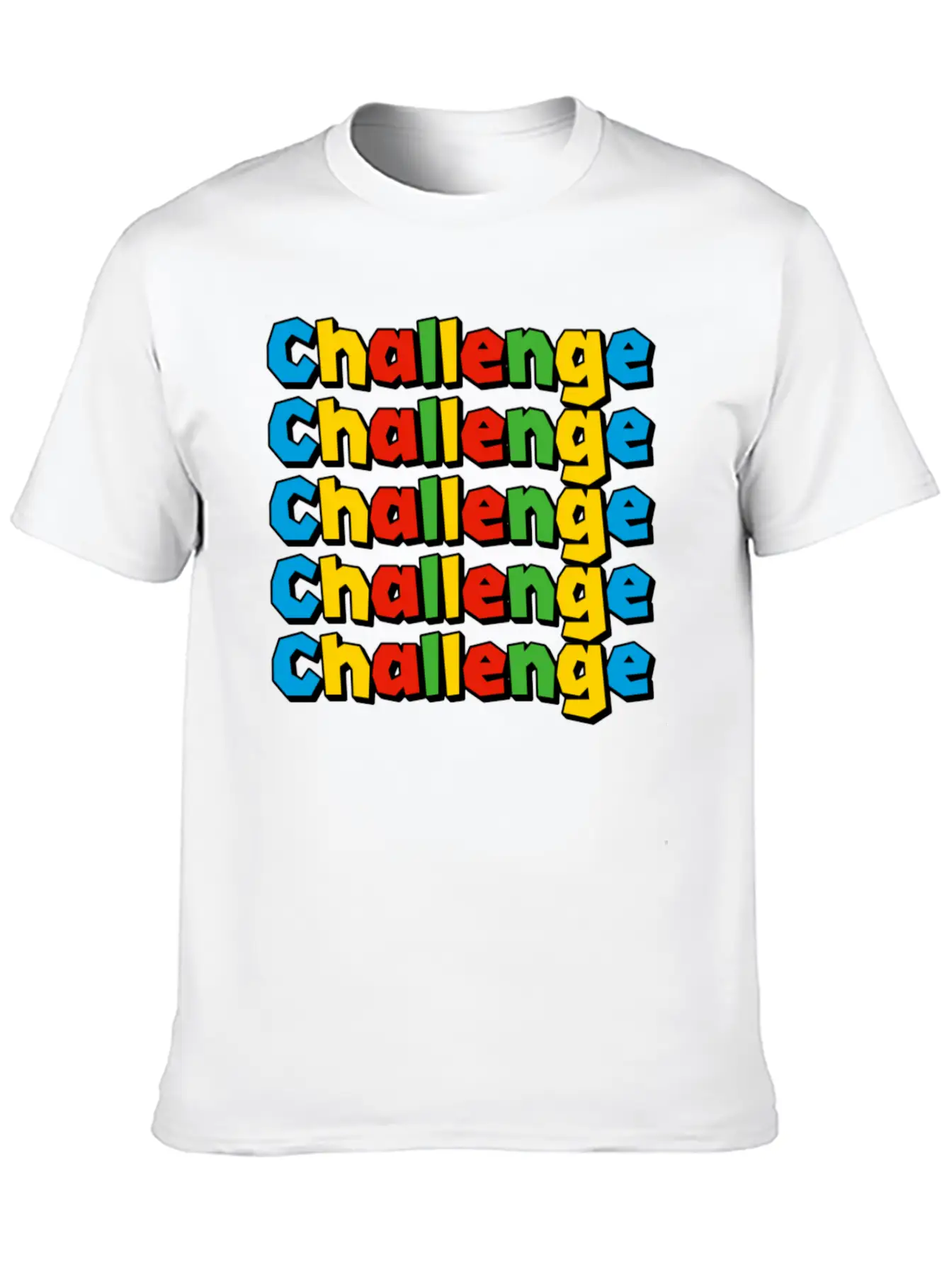 Conquer The Challenge – Motivational Design Timeless Short Sleeve Tee – Comfy And Minimalist Design