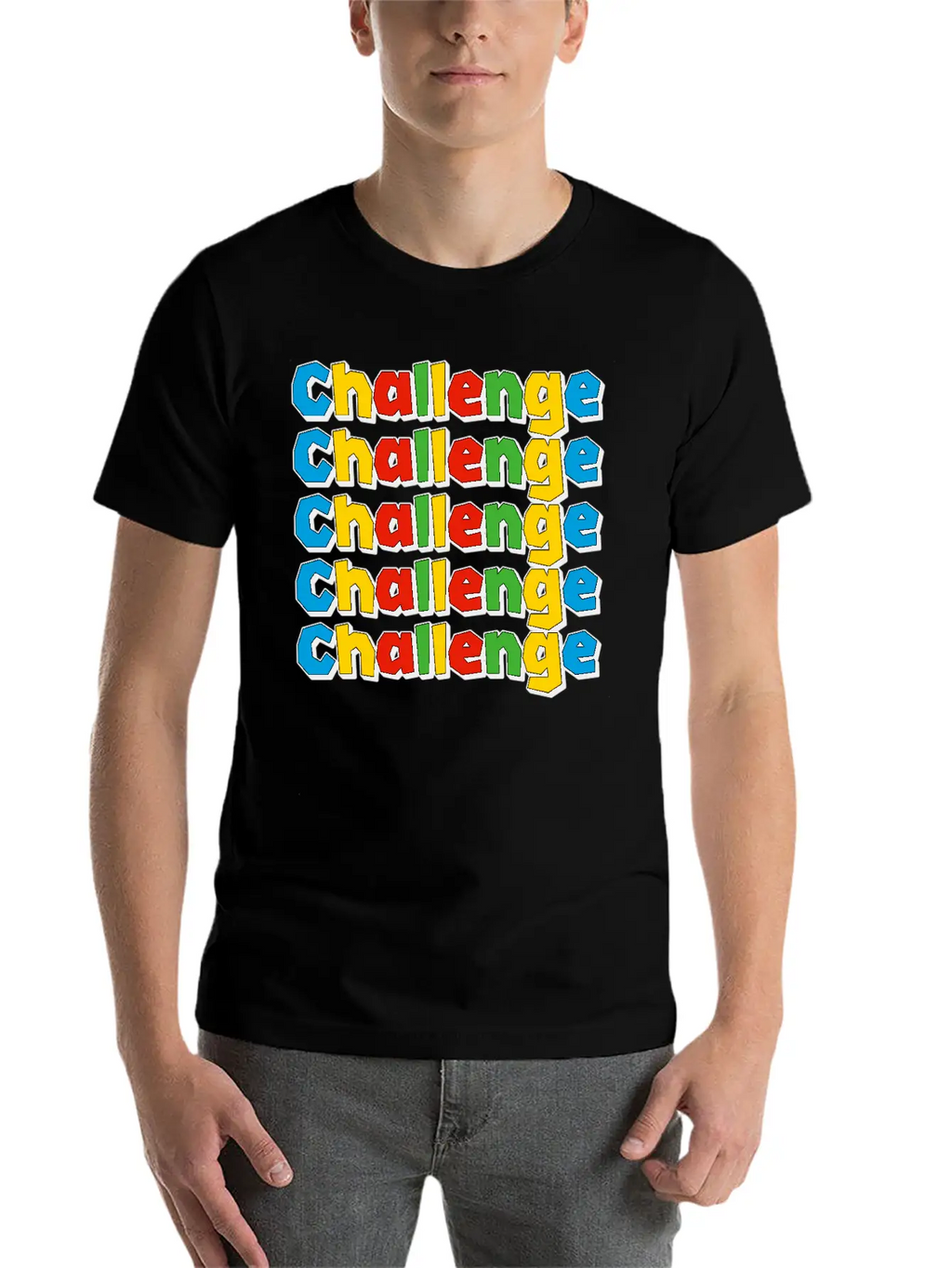 Conquer The Challenge – Motivational Design Timeless Short Sleeve Tee – Comfy And Minimalist Design