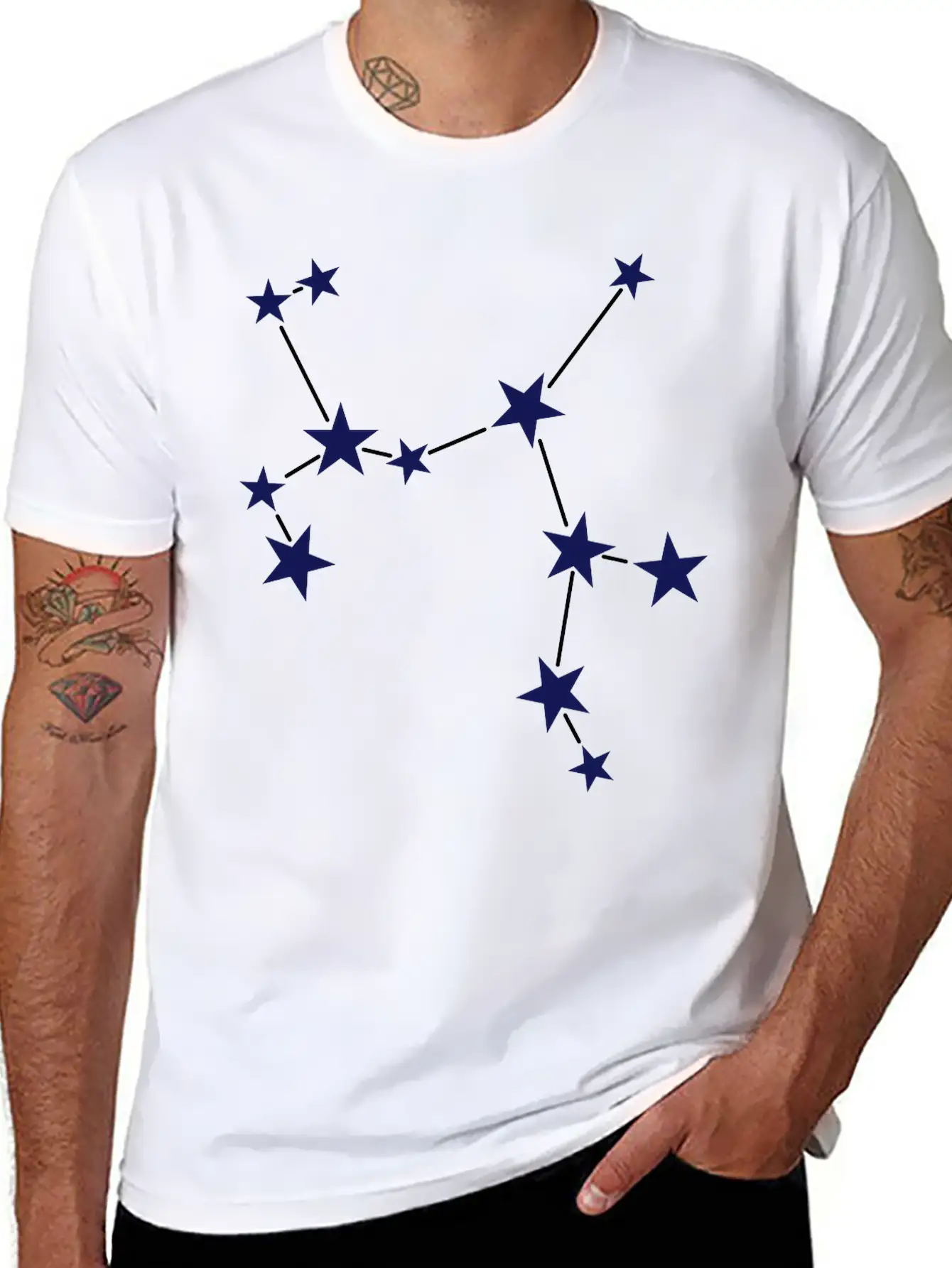 Constellation Sagittarius Relaxed Everyday Tee – Lightweight And Durable Cotton