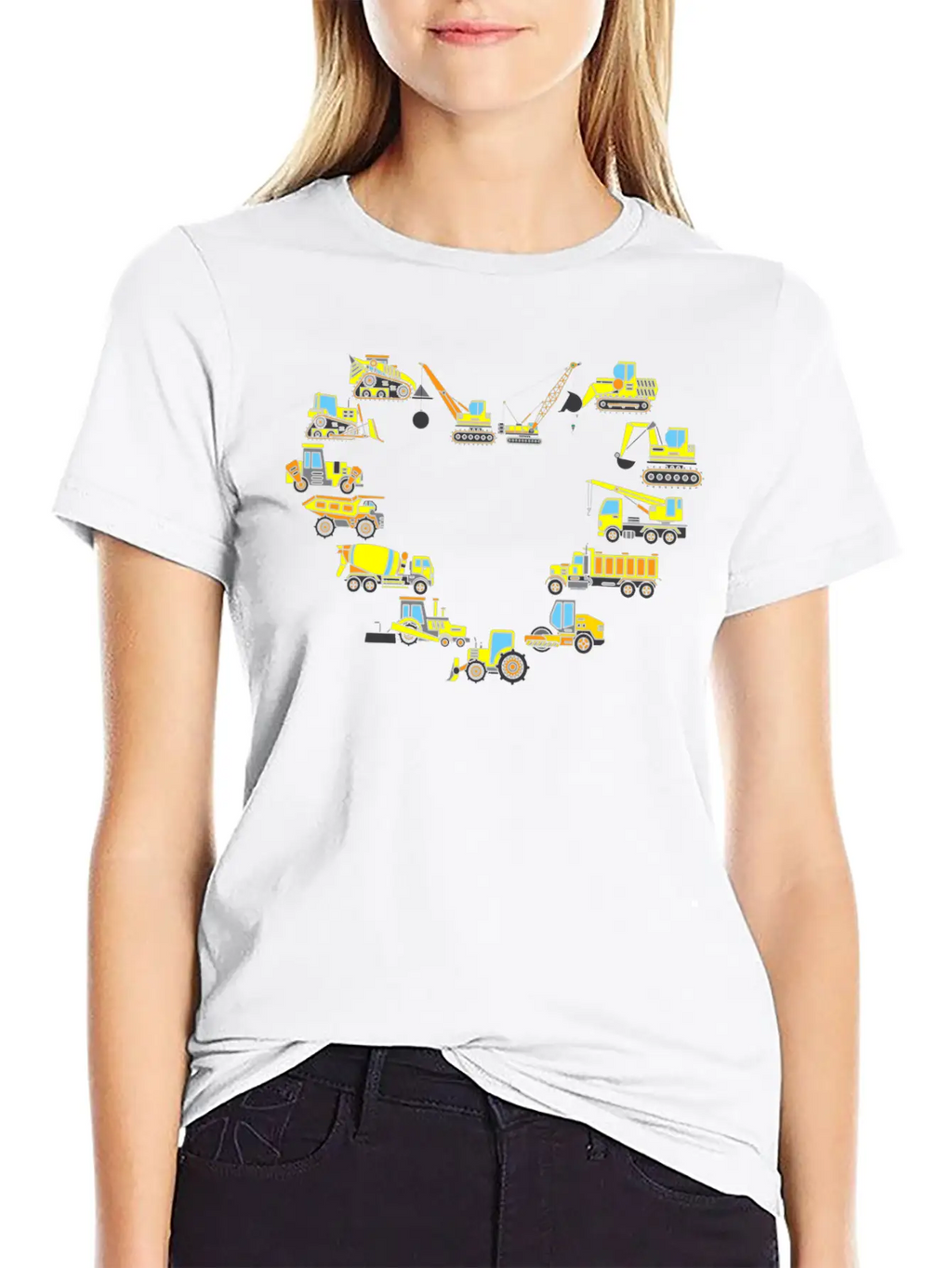 Construction Truck Gift Idea Handy Man C Timeless Short Sleeve Tee – Comfy And Minimalist Design