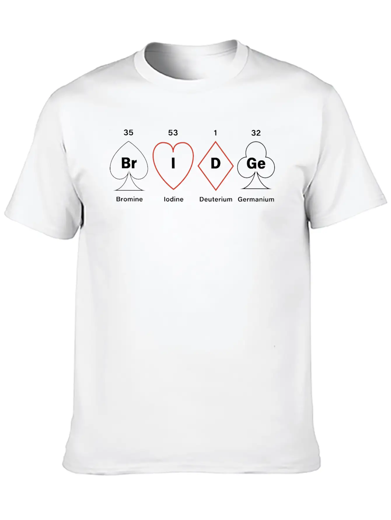 Contract Bridge Bidding Duplicate Card Game Breathable Graphic T-Shirt – Perfect For Casual Days