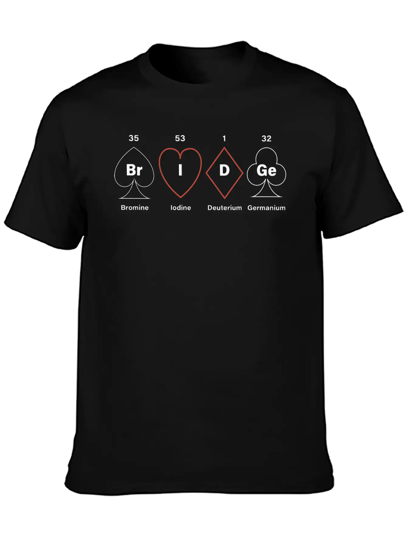 Contract Bridge Bidding Duplicate Card Game Breathable Graphic T-Shirt – Perfect For Casual Days