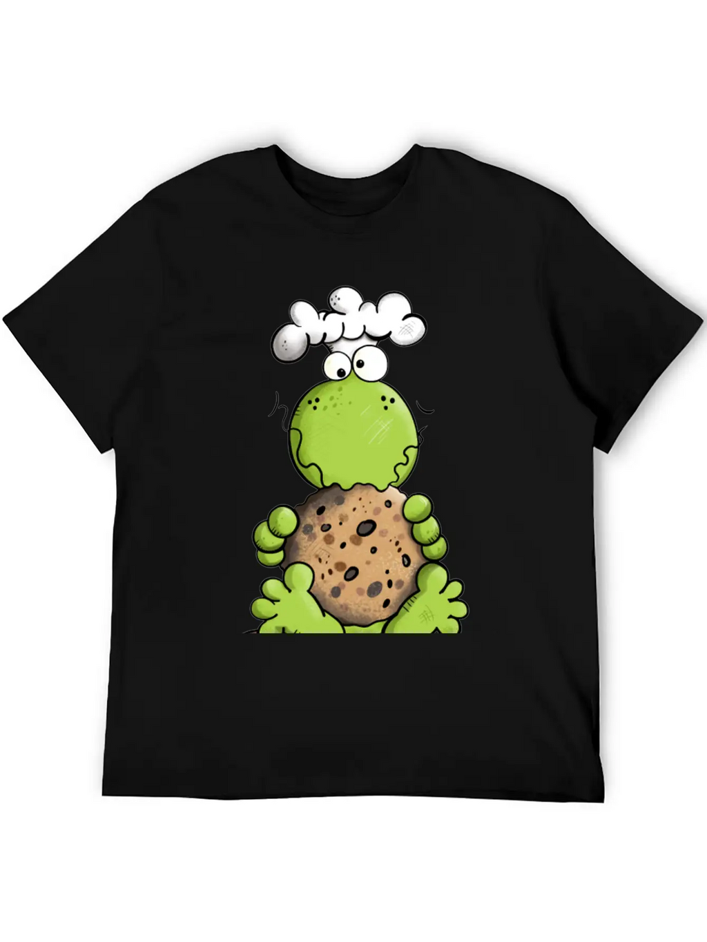 Cookie Frog - Cookies - Baker - Comic - Gift - Fun Relaxed Everyday Tee – Lightweight And Durable Cotton
