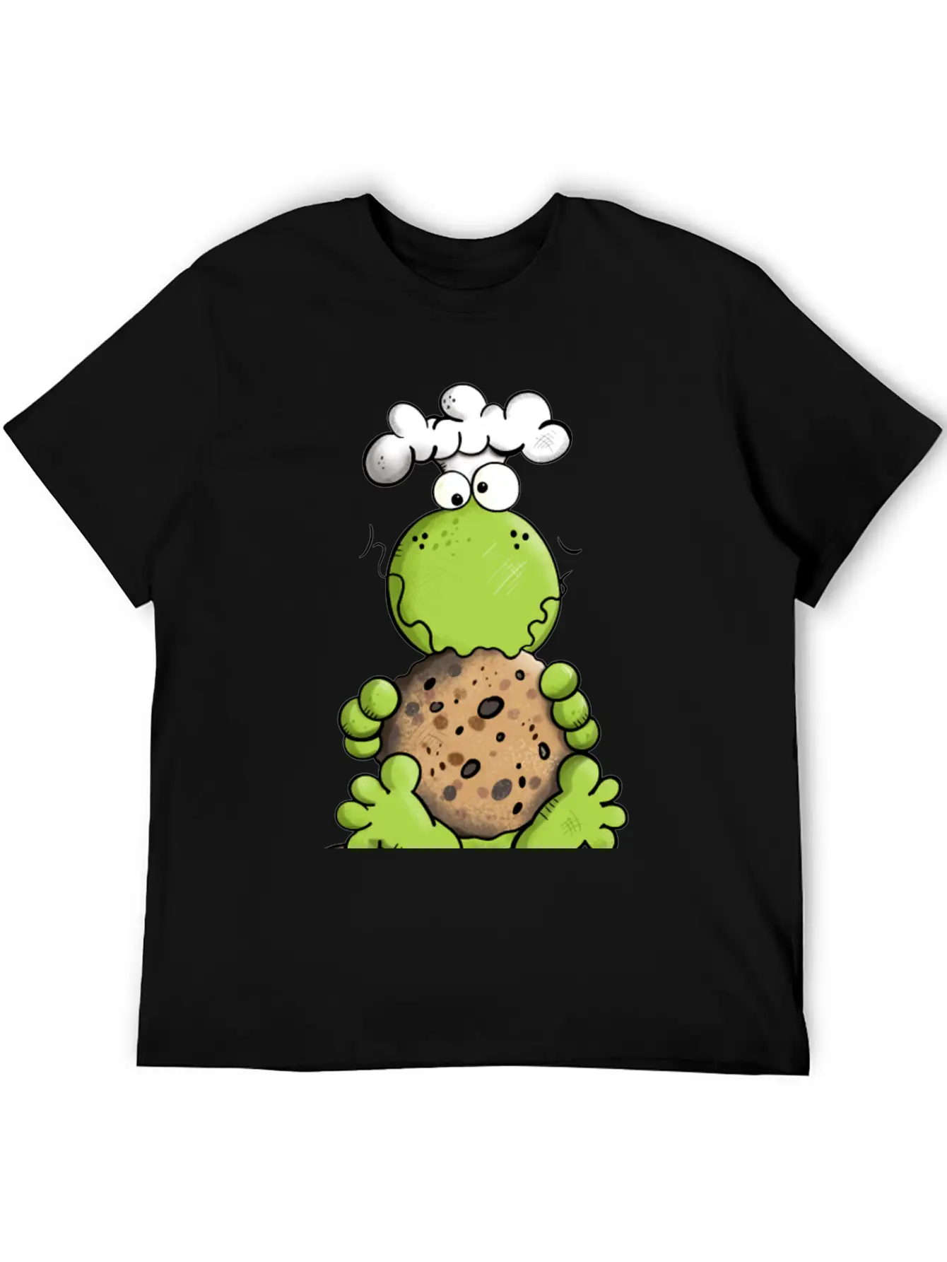 Cookie Frog - Cookies - Baker - Comic - Gift - Fun Relaxed Everyday Tee – Lightweight And Durable Cotton