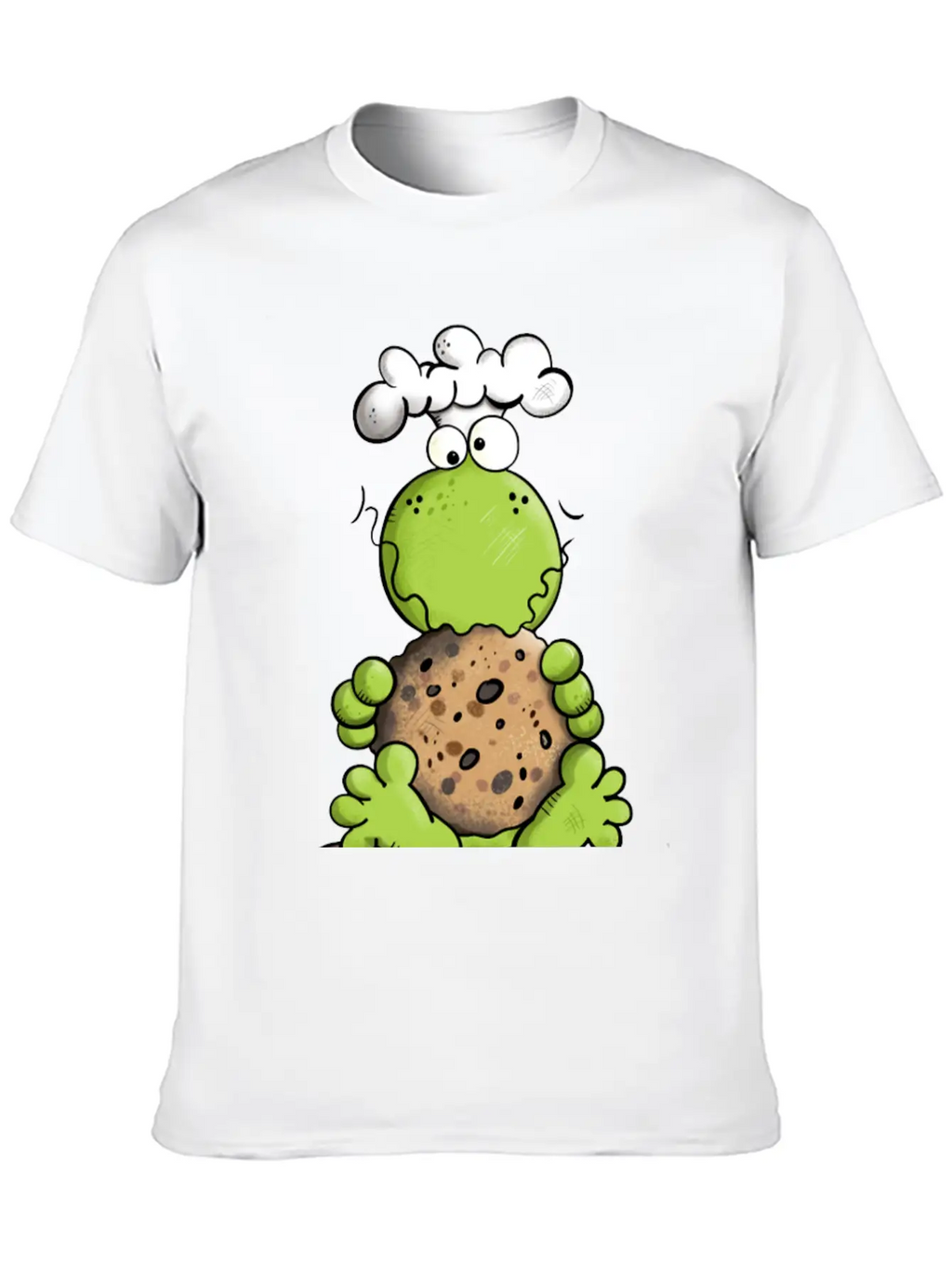 Cookie Frog - Cookies - Baker - Comic - Gift - Fun Relaxed Everyday Tee – Lightweight And Durable Cotton
