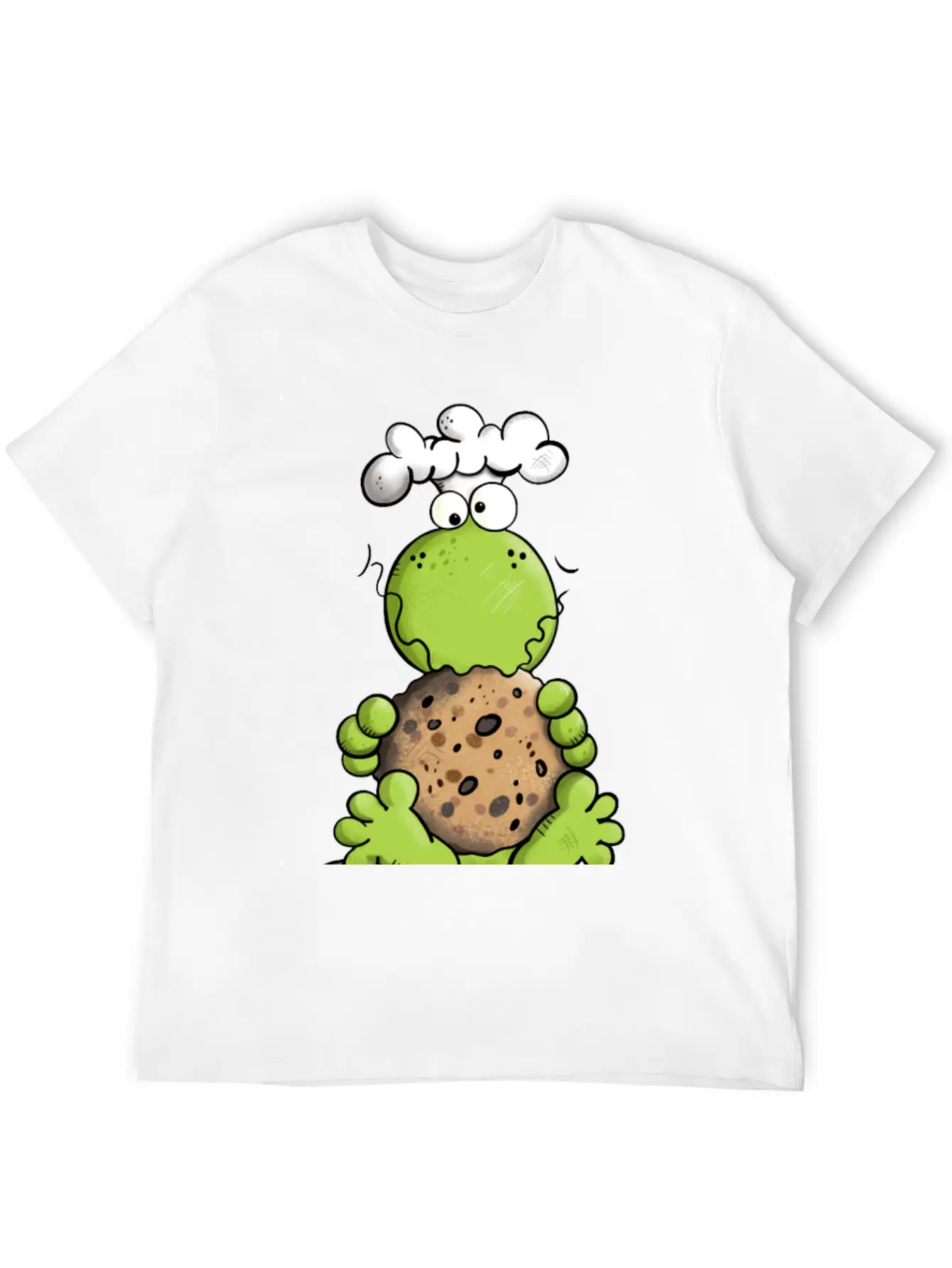 Cookie Frog - Cookies - Baker - Comic - Gift - Fun Relaxed Everyday Tee – Lightweight And Durable Cotton