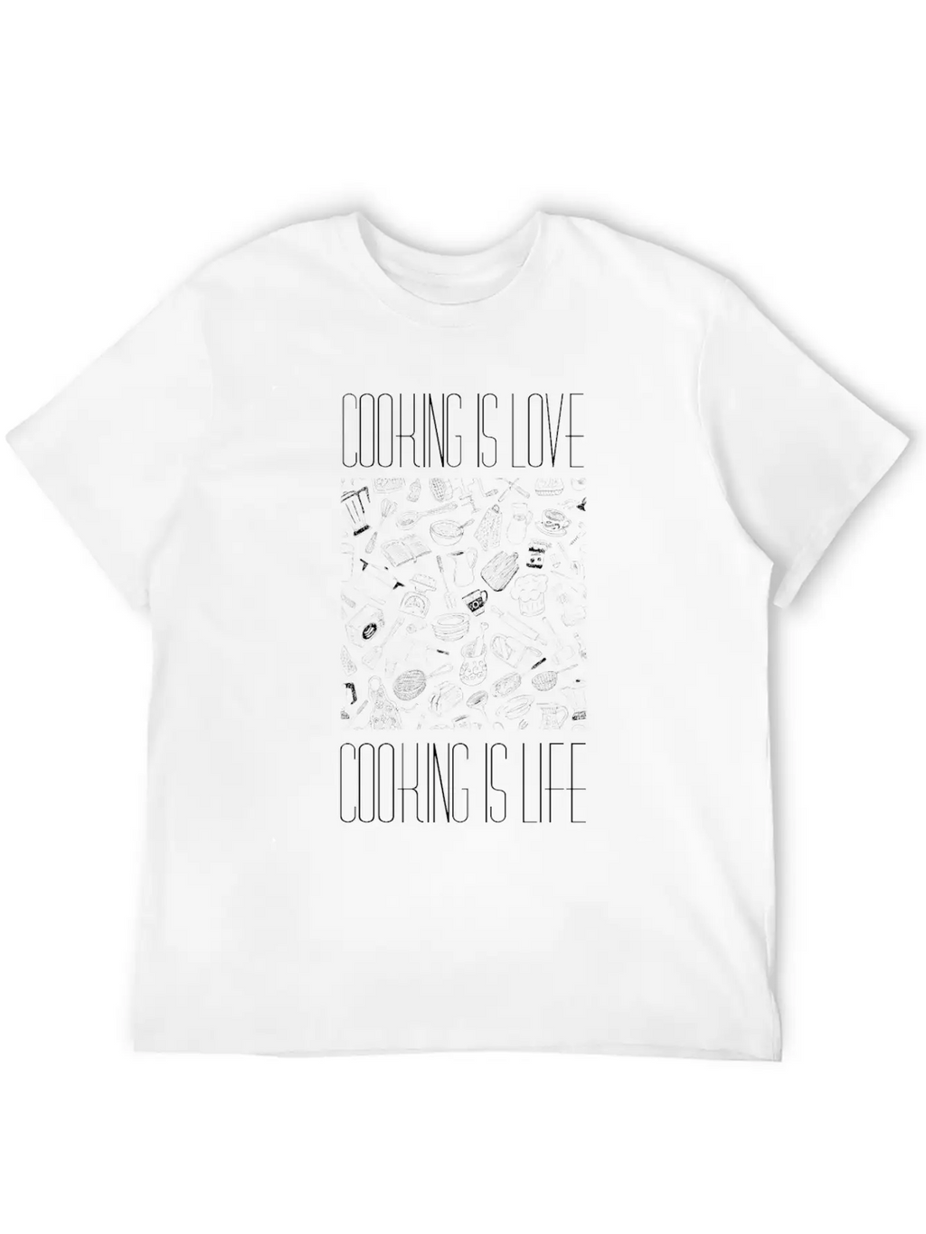 Cooking Cook Breathable Soft Cotton T-Shirt – Timeless Casual Look