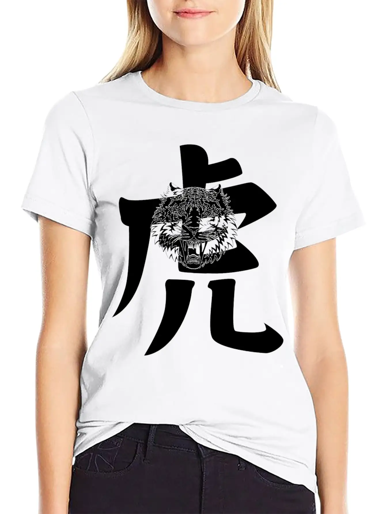 Cool Chinese Tiger With Writing Classic Cotton Tee – Unisex Comfort For Any Season