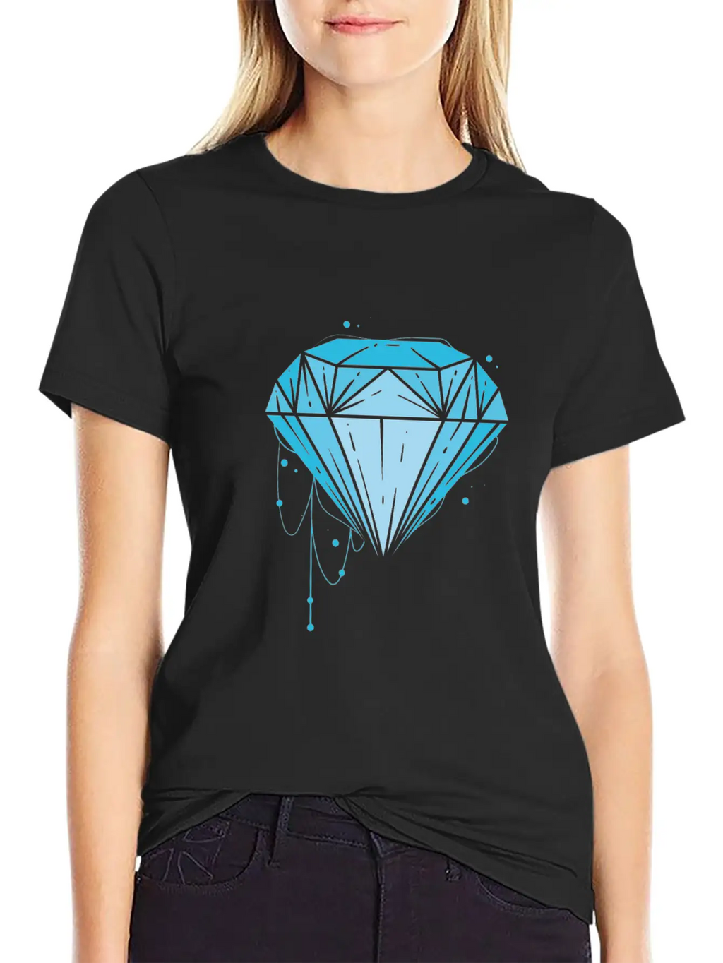 Cool Diamond Shape Jewellery Sparkle Classic Cotton Tee – Unisex Comfort For Any Season
