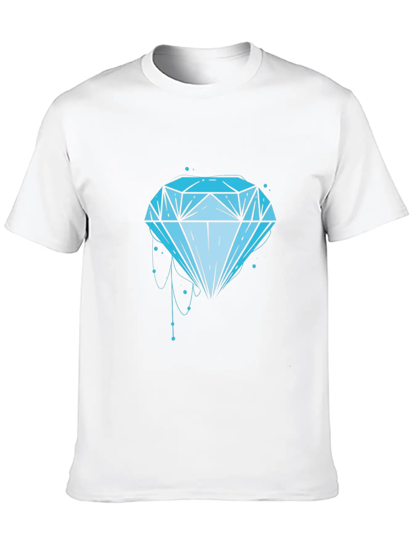 Cool Diamond Shape Jewellery Sparkle Classic Cotton Tee – Unisex Comfort For Any Season