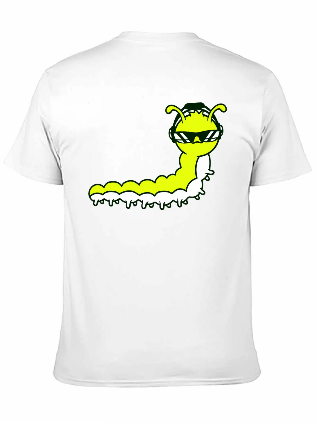Cool DJ Caterpillar Comic Music Club Party Drawing Relaxed Everyday Tee – Lightweight And Durable Cotton