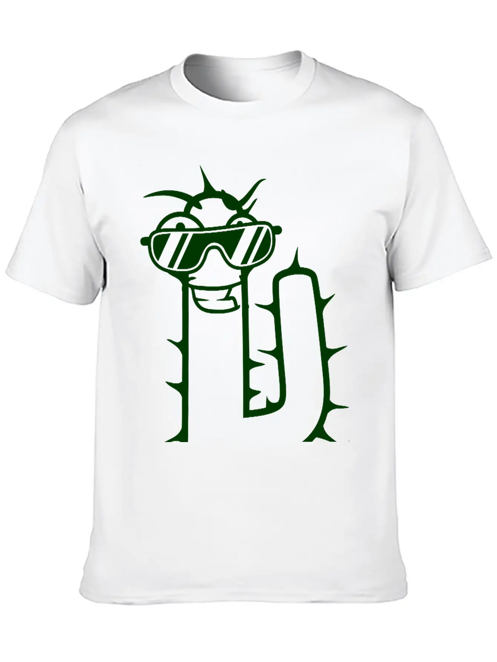 Cool DJ Desert Cactus Sunglasses Funny Music Party Classic Cotton Tee – Unisex Comfort For Any Season