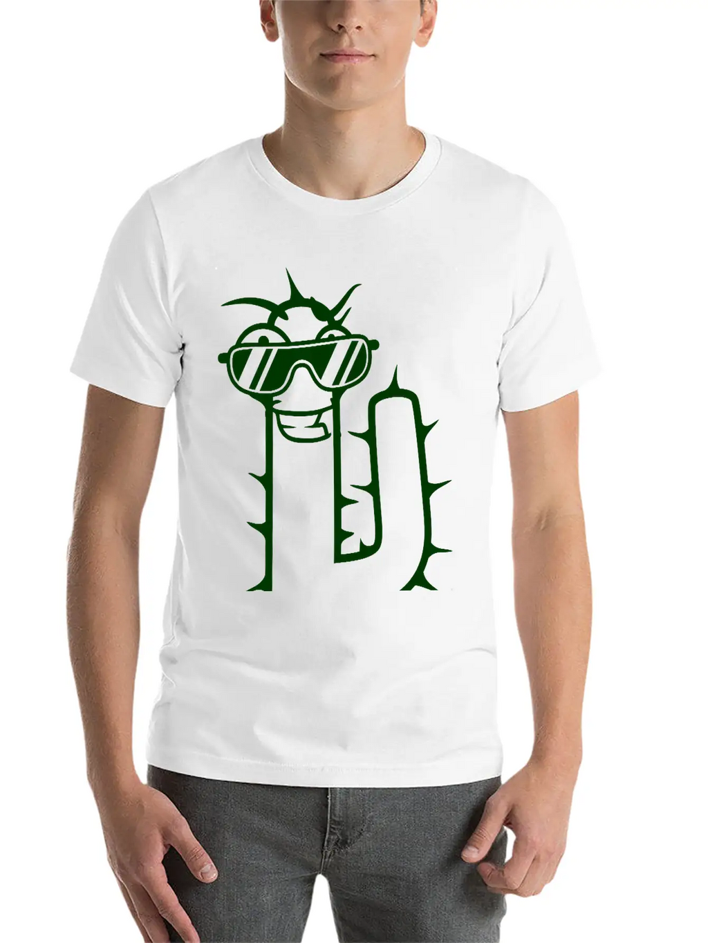 Cool DJ Desert Cactus Sunglasses Funny Music Party Classic Cotton Tee – Unisex Comfort For Any Season