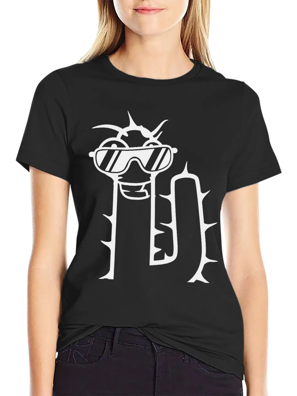Cool DJ Desert Cactus Sunglasses Funny Music Party Classic Cotton Tee – Unisex Comfort For Any Season