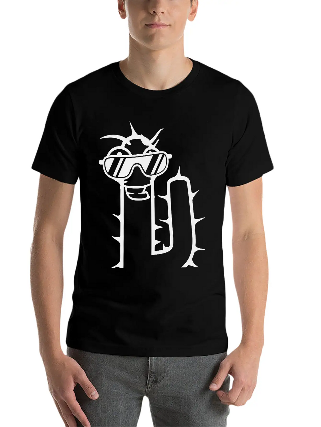 Cool DJ Desert Cactus Sunglasses Funny Music Party Classic Cotton Tee – Unisex Comfort For Any Season