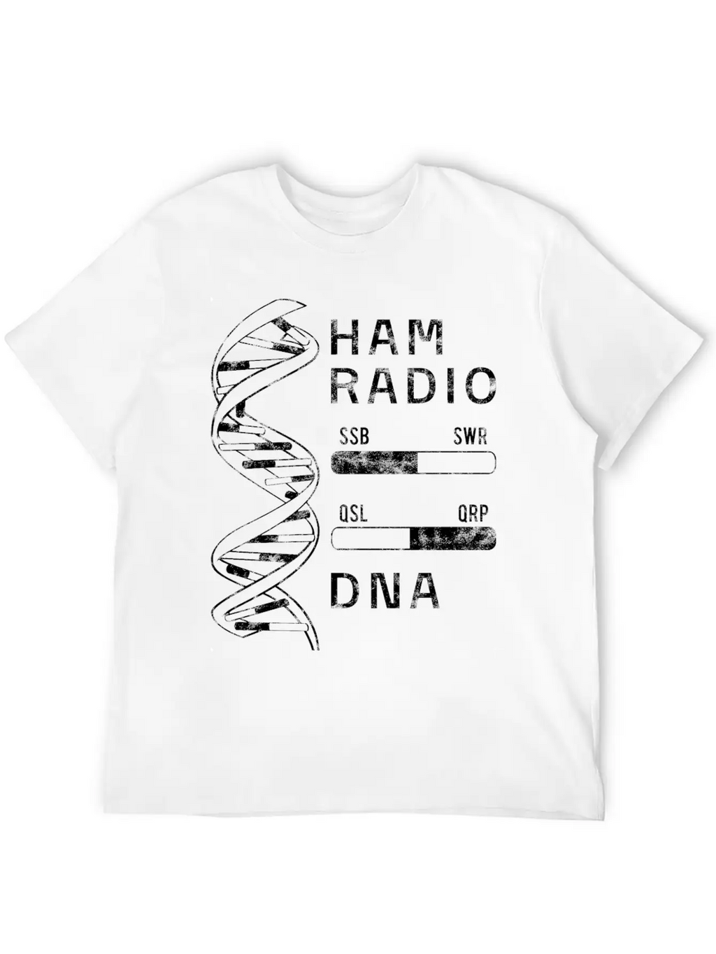 Cool Ham Radio My DNA Women Men Breathable Soft Cotton T-Shirt – Timeless Casual Look