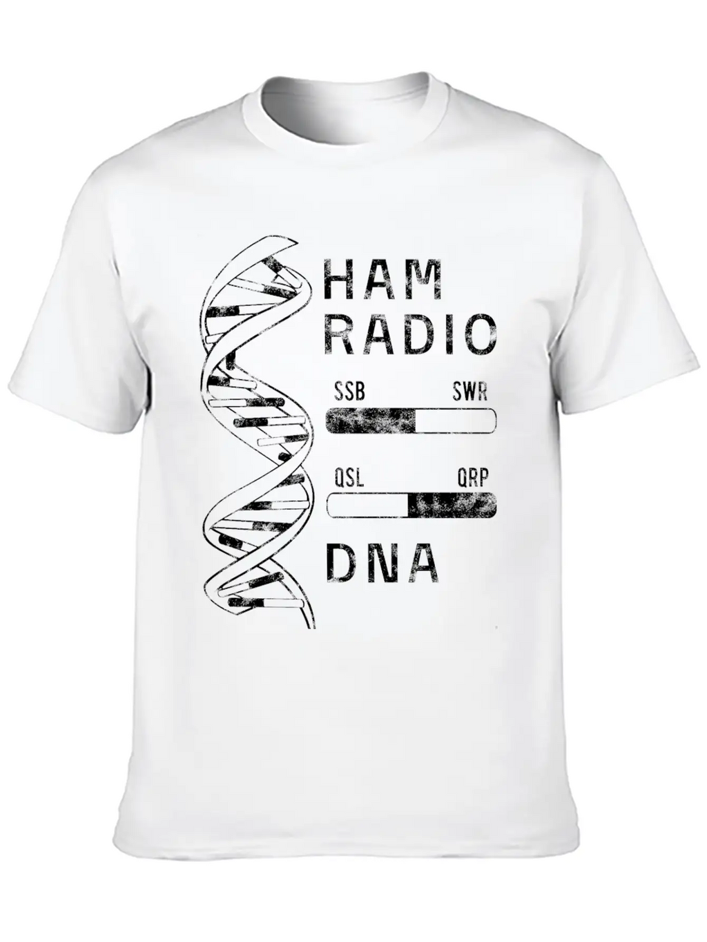 Cool Ham Radio My DNA Women Men Breathable Soft Cotton T-Shirt – Timeless Casual Look