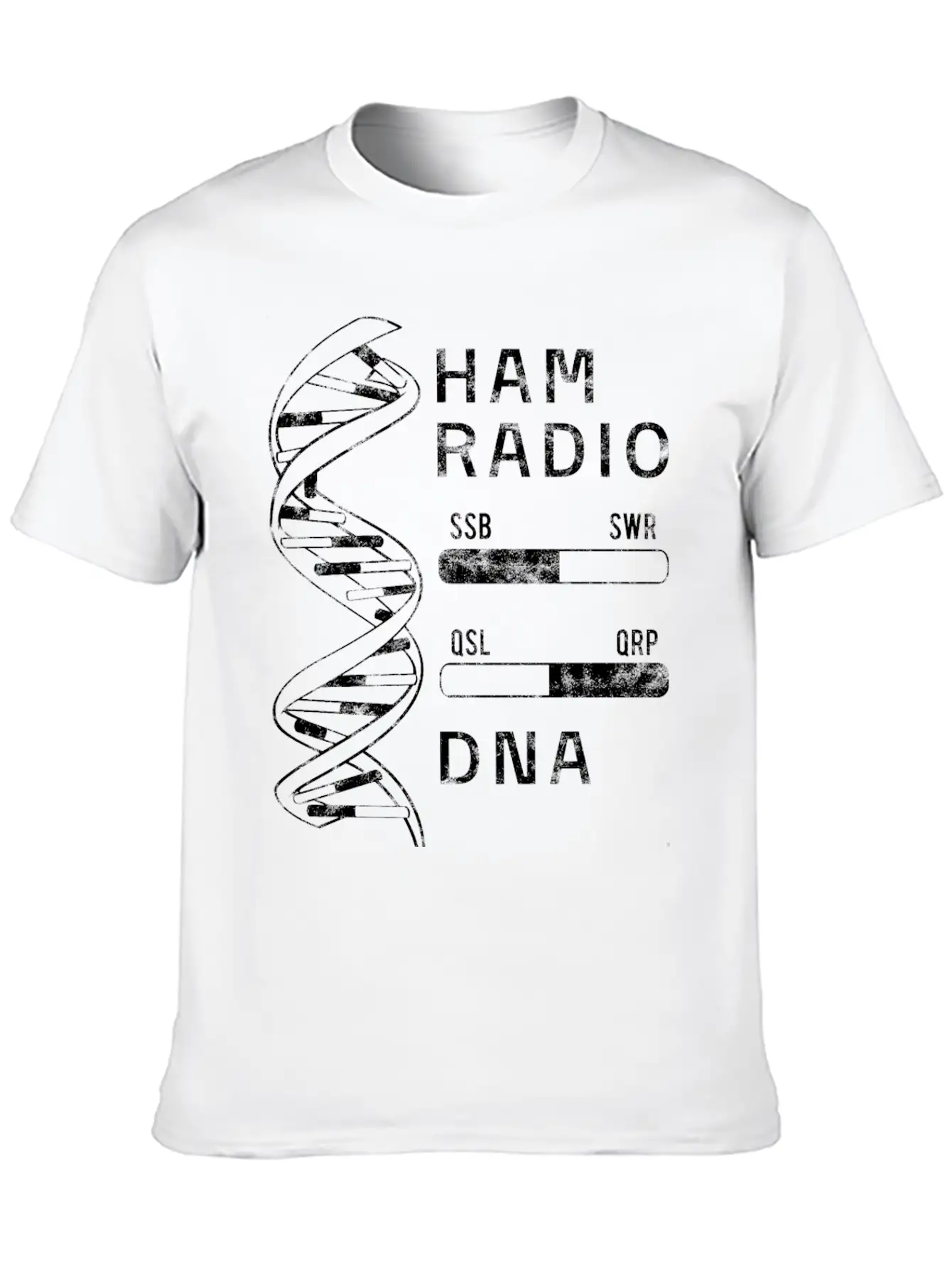Cool Ham Radio My DNA Women Men Breathable Soft Cotton T-Shirt – Timeless Casual Look