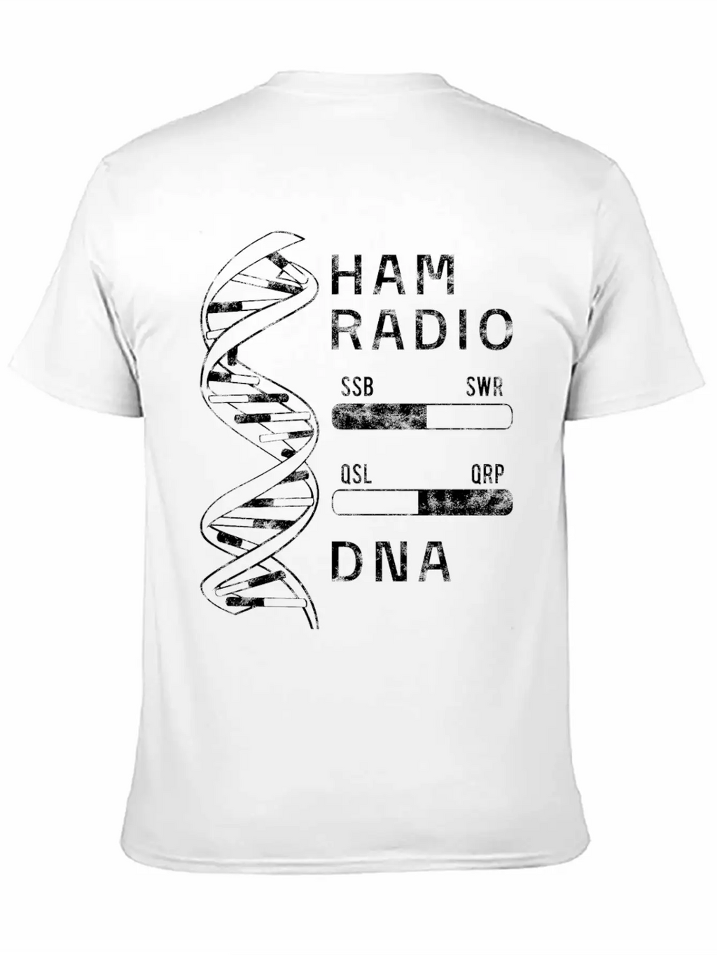 Cool Ham Radio My DNA Women Men Breathable Soft Cotton T-Shirt – Timeless Casual Look