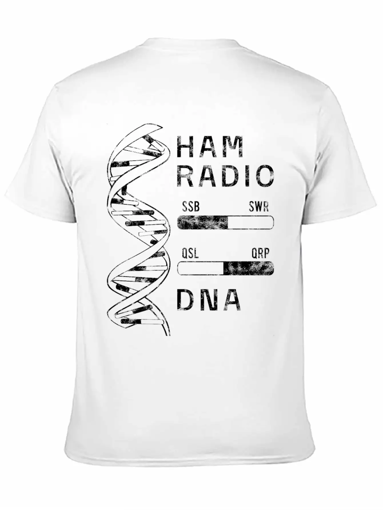 Cool Ham Radio My DNA Women Men Breathable Soft Cotton T-Shirt – Timeless Casual Look
