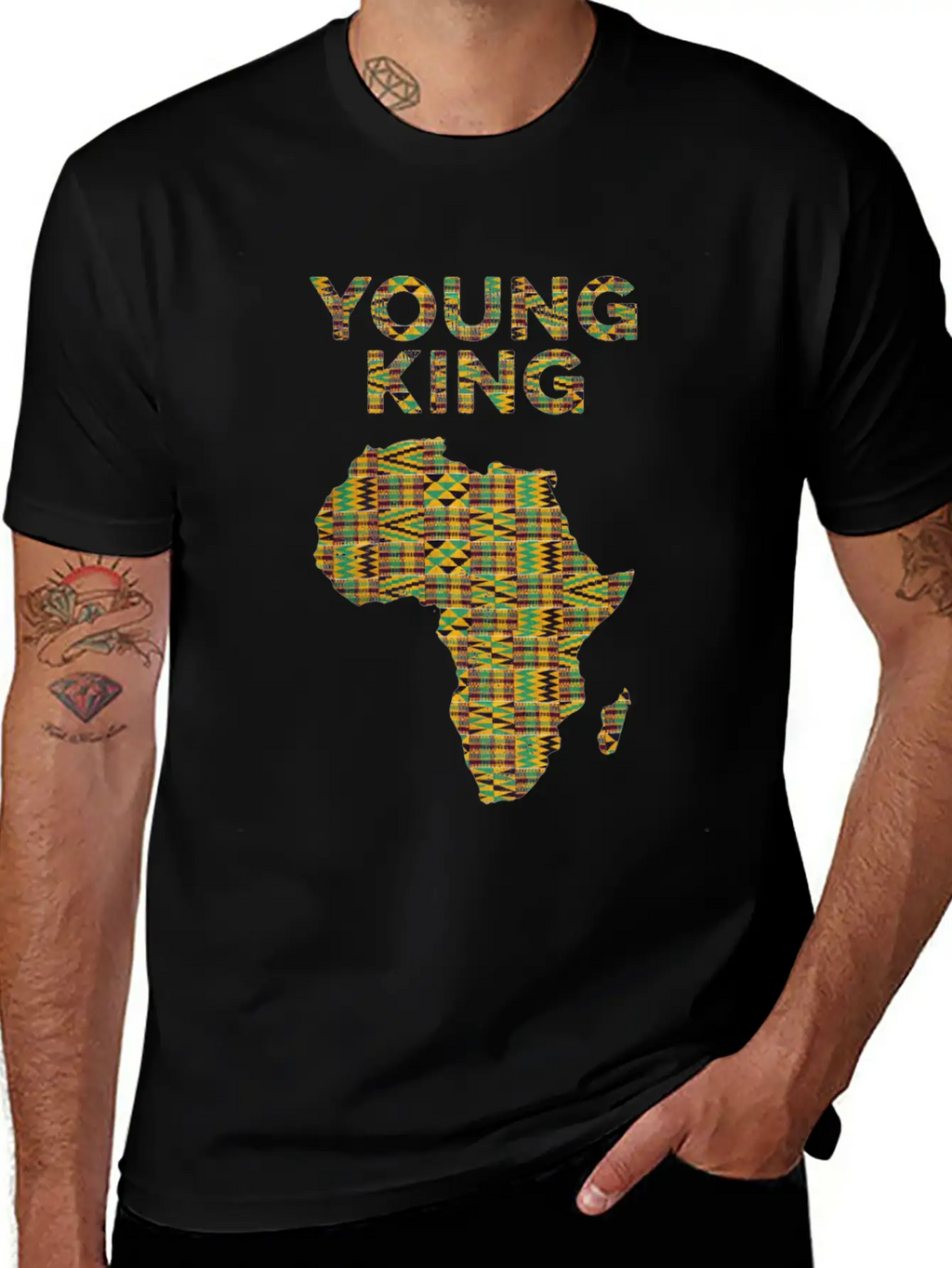 Cool Kente Cloth Art Kids Girls African Young King Unisex Casual T-Shirt – Clean Design For Daily Comfort