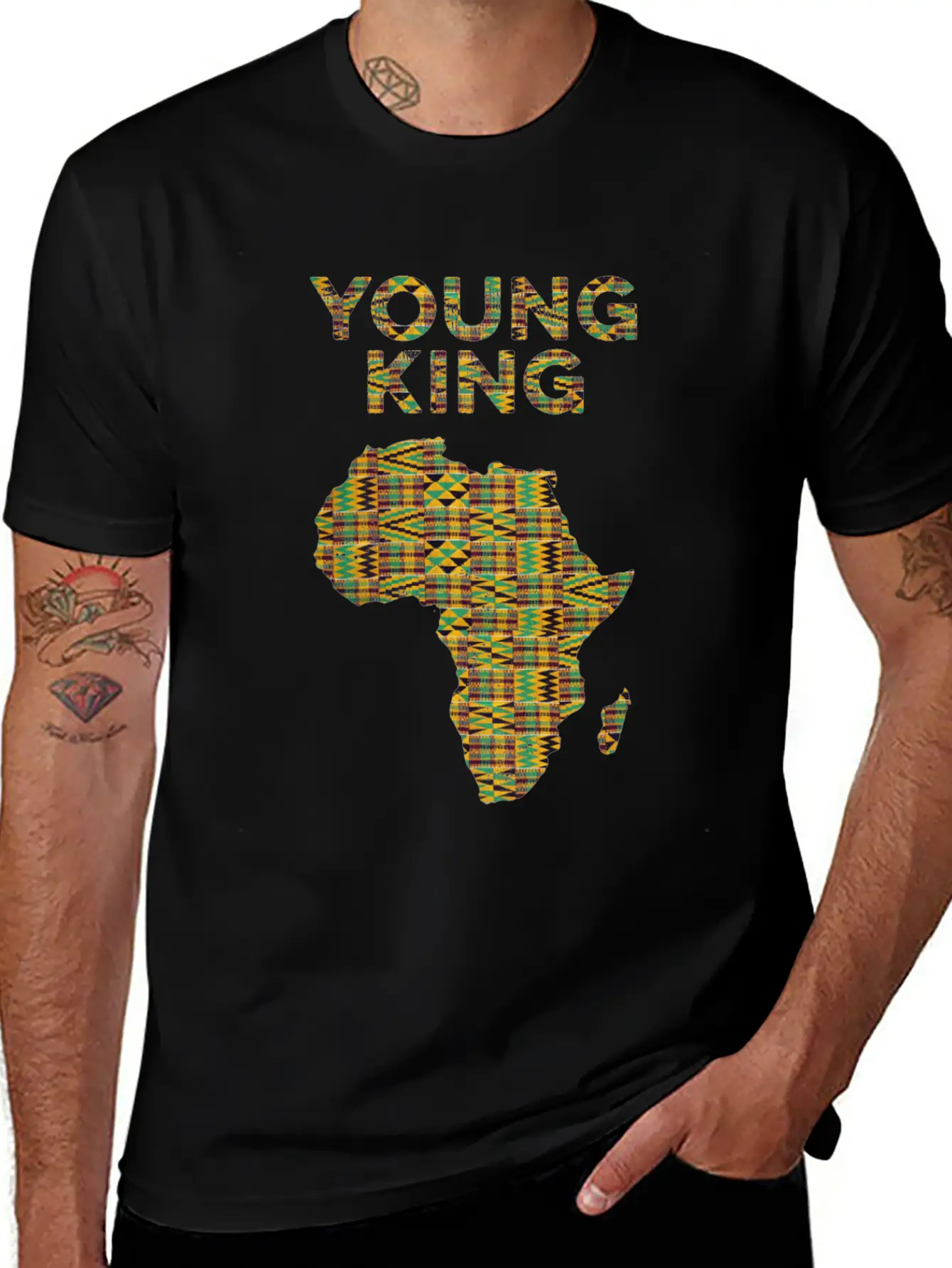 Cool Kente Cloth Art Kids Girls African Young King Unisex Casual T-Shirt – Clean Design For Daily Comfort