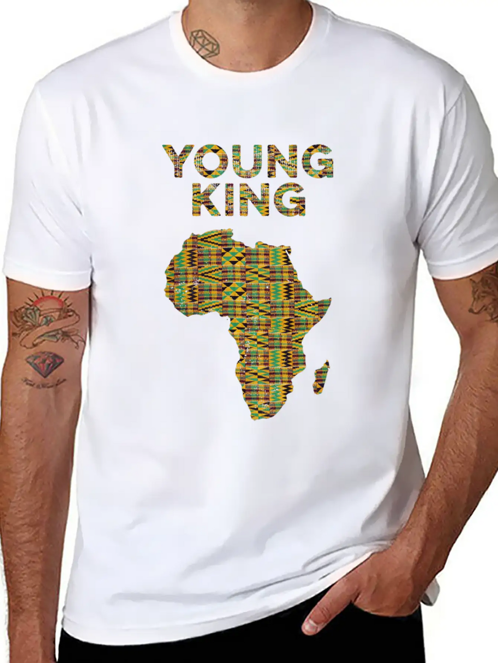 Cool Kente Cloth Art Kids Girls African Young King Unisex Casual T-Shirt – Clean Design For Daily Comfort