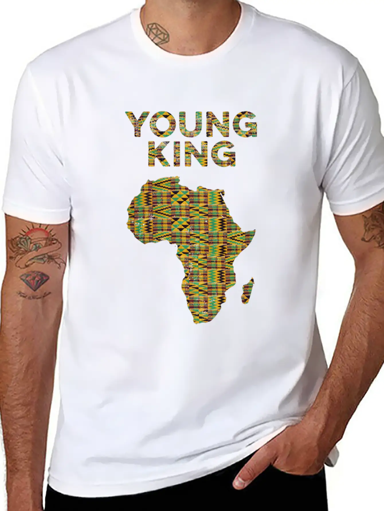 Cool Kente Cloth Art Kids Girls African Young King Unisex Casual T-Shirt – Clean Design For Daily Comfort